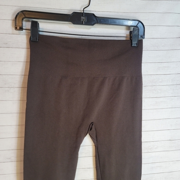 ONE5ONE BROWN FLEECE LINED LEGGINGS, sz SMALL/MEDIUM - Picture 9 of 9